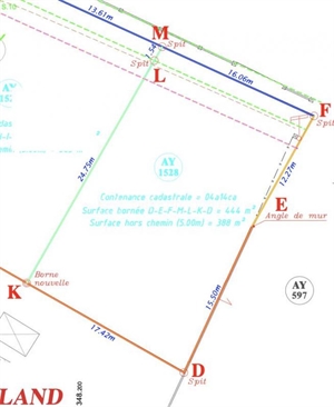 terrain à la vente -   97430  LE TAMPON, surface 444 m2 vente terrain - UBI448818563
